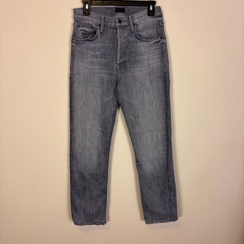 Mother Grey The Tomcat‎ High Waisted Skinny Ankle Hidden Button Fly Jeans 30